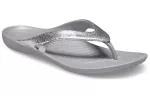 Crocs Kadee II Chinelos esportivos minimalistas e aconchegantes unissex prata