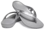 Crocs Kadee II Chinelos esportivos minimalistas e aconchegantes unissex prata