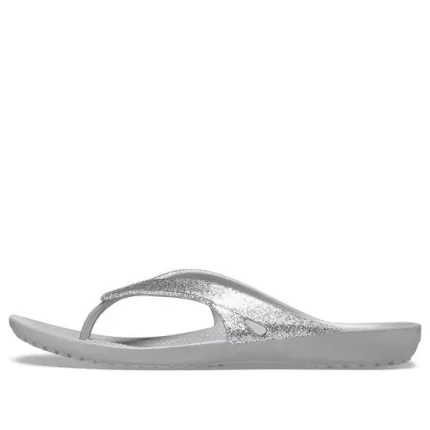 Crocs Kadee II Chinelos esportivos minimalistas e aconchegantes unissex prata
