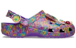 Crocs Lisa Frank x Classic Tamanco ‘Neon Purple Multi Hearts’