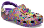 Crocs Lisa Frank x Classic Tamanco ‘Neon Purple Multi Hearts’