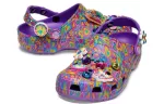 Crocs Lisa Frank x Classic Tamanco ‘Neon Purple Multi Hearts’