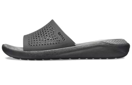 Crocs LiteRide Black Grey Sandálias ‘Black Grey’