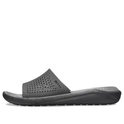 Crocs LiteRide Black Grey Sandálias ‘Black Grey’
