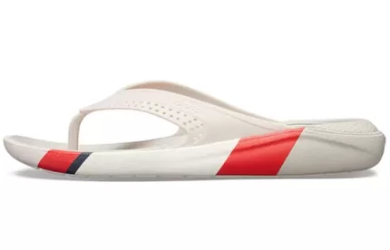 Crocs LiteRide Colorblock Slides ‘Branco Vermelho’