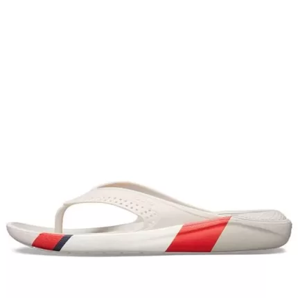 Crocs LiteRide Colorblock Slides ‘Branco Vermelho’