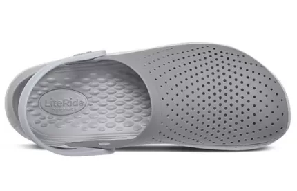 Crocs LiteRide Flash Shoes Smoke Grey White Sandálias