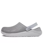 Crocs LiteRide Flash Shoes Smoke Grey White Sandálias