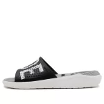 Crocs LiteRide LOGO Chinelos pretos unissex ‘Preto Branco’