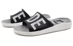 Crocs LiteRide LOGO Chinelos pretos unissex ‘Preto Branco’