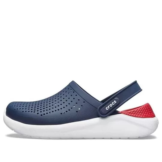 Crocs LiteRide Shoe Beach Sandálias Unissex Azul Vermelho