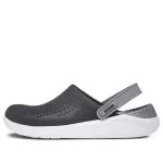 Crocs LiteRide Shoe Sandálias Preta Cinza Fumaça Unissex