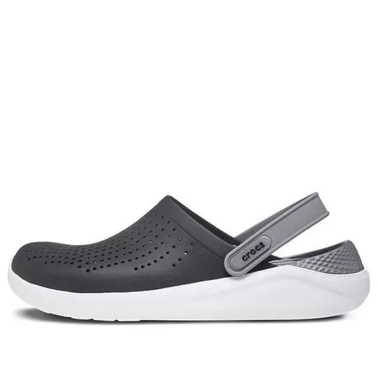 Crocs LiteRide Shoe Sandálias Preta Cinza Fumaça Unissex