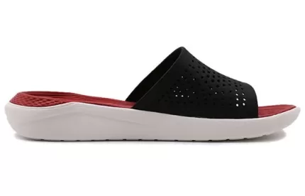 Crocs LiteRide Slides ‘Vermelho Preto Branco’