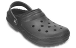 Crocs Mantenha-se aquecido, resistente ao desgaste, aconchegante, esportivo, unissex, sandálias pretas