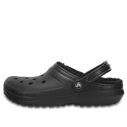 Crocs Mantenha-se aquecido, resistente ao desgaste, aconchegante, esportivo, unissex, sandálias pretas