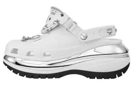 Crocs Mega Crush Clogs ‘Prata Branca’