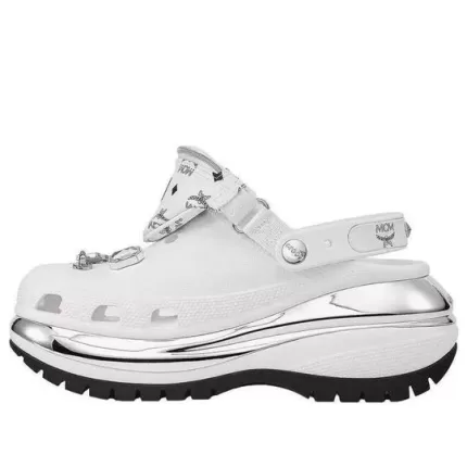 Crocs Mega Crush Clogs ‘Prata Branca’