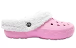 Crocs Mommoth Evo Clog Chinelos esportivos leves e resistentes ao desgaste para ficar aquecido rosa 12878-6U5