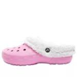 Crocs Mommoth Evo Clog Chinelos esportivos leves e resistentes ao desgaste para ficar aquecido rosa 12878-6U5
