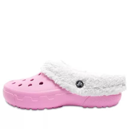 Crocs Mommoth Evo Clog Chinelos esportivos leves e resistentes ao desgaste para ficar aquecido rosa 12878-6U5