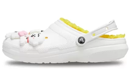 Crocs NEVERXCrocs Classic Aconchegante e quente Crocs Chinelos esportivos unissex multicoloridos