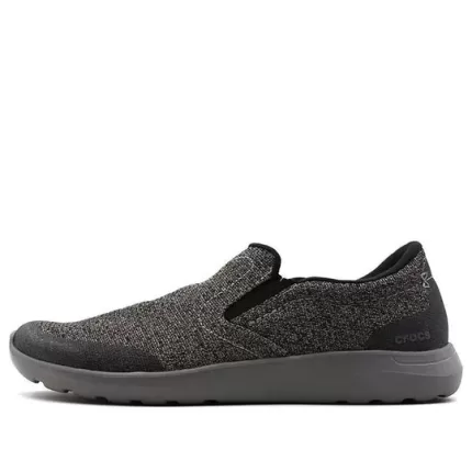 Crocs Outdoor leve respirável aconchegante Athleisure sapato esportivo casual preto cinza ‘preto cinza’