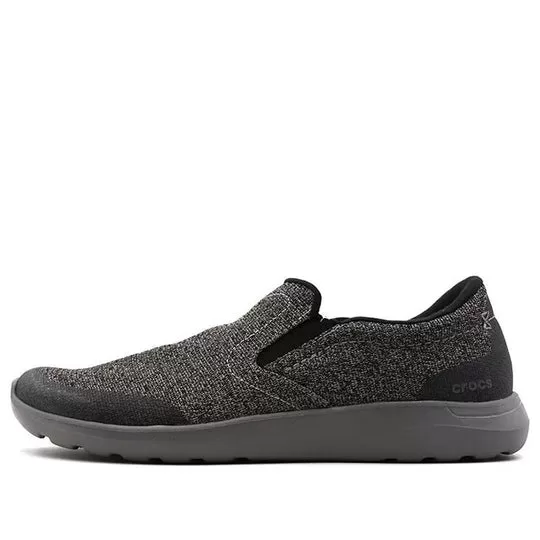 Crocs Outdoor leve respirável aconchegante Athleisure sapato esportivo casual preto cinza ‘preto cinza’