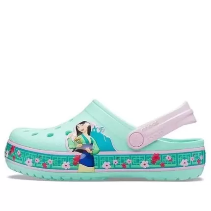 Crocs Padrão Engraçado Pequeno Crocs Outdoor Sports Big Boys Sandálias Verde Menta