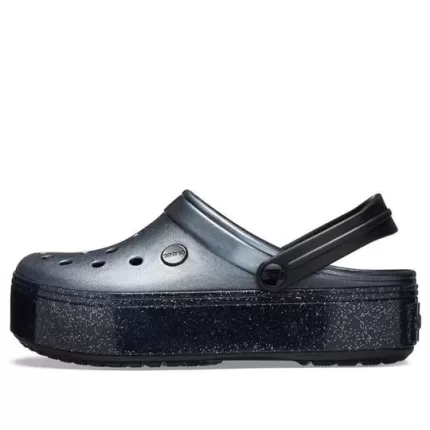 Crocs Plataforma Crocband Metálica Clogs ‘Preto’