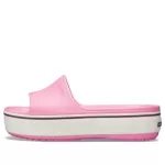 Crocs Plataforma Crocband Slide Sola Grossa Chinelos Rosa