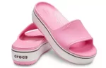 Crocs Plataforma Crocband Slide Sola Grossa Chinelos Rosa