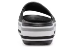 Crocs Plataforma Crocband Slides ‘Preto Cinza Branco’