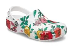 Crocs Praia Flores Brancas Sandálias ‘White Red Green’