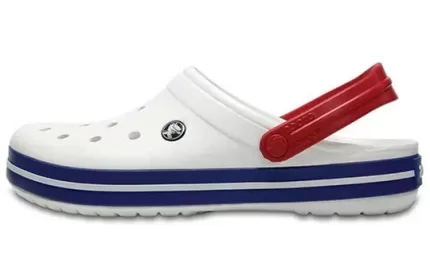 Crocs Praia Unissex Branco Azul Sandálias ‘White Blue’ 11016-11I