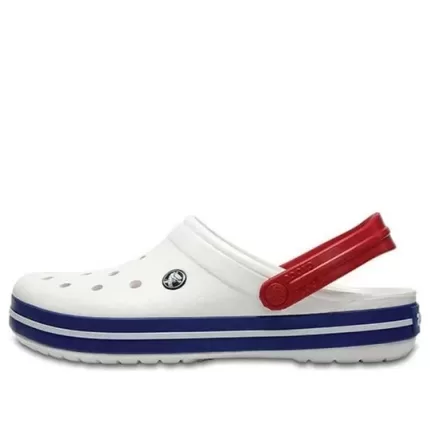 Crocs Praia Unissex Branco Azul Sandálias ‘White Blue’ 11016-11I