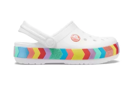Crocs Rainbow Outdoor Beach Sports Big Boys Sandálias Brancas