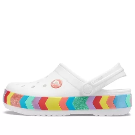 Crocs Rainbow Outdoor Beach Sports Big Boys Sandálias Brancas