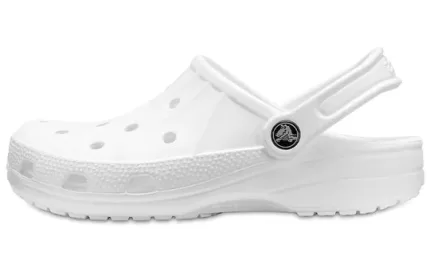 Crocs Ralen Clog Outdoor Salto Plano Sandálias Esportivas Brancas 15907-100