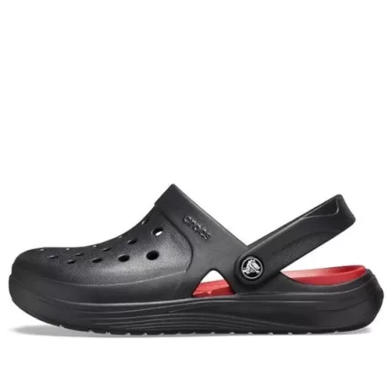 Crocs Reviva Beach Sandálias Preto Vermelho