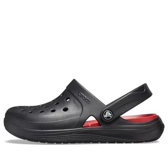 Crocs Reviva Beach Sandálias Preto Vermelho