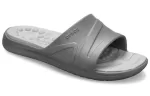 Crocs Reviva Chinelos esportivos planos antiderrapantes aconchegantes unissex cinza