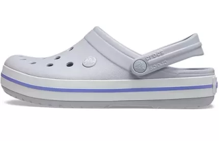 Crocs Sandálias Cinzentas Unissex Leves e Resistentes ao Desgaste Crocband 11016-1FH