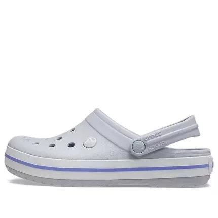 Crocs Sandálias Cinzentas Unissex Leves e Resistentes ao Desgaste Crocband 11016-1FH