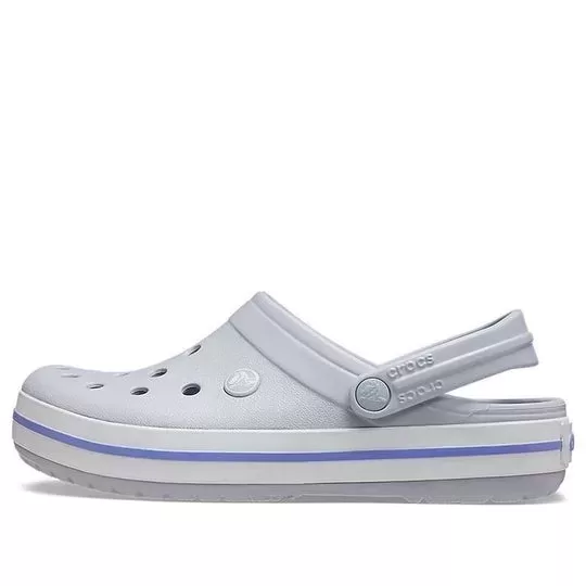 Crocs Sandálias Cinzentas Unissex Leves e Resistentes ao Desgaste Crocband 11016-1FH