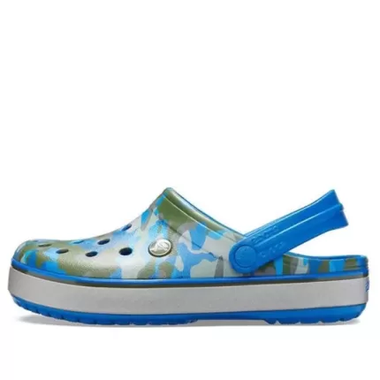 Crocs Sandálias Crocband Estampadas Azul Camuflada Unissex