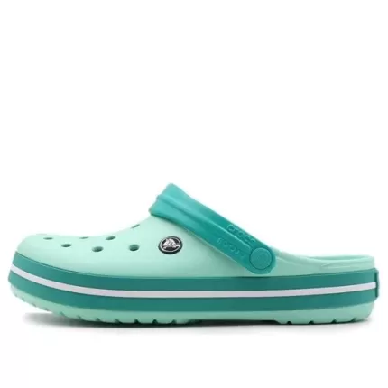 Crocs Sandálias Crocband Leves e Resistentes ao Desgaste Unissex Verde Menta 11016-3R6