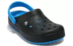 Crocs Sandálias Esportivas Leves e Aconchegantes Resistentes ao Desgaste Unissex Pretas Azul ‘Black Blue’