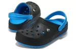 Crocs Sandálias Esportivas Leves e Aconchegantes Resistentes ao Desgaste Unissex Pretas Azul ‘Black Blue’