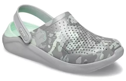 Crocs Sandálias LiteRide Printing Cinza Verde